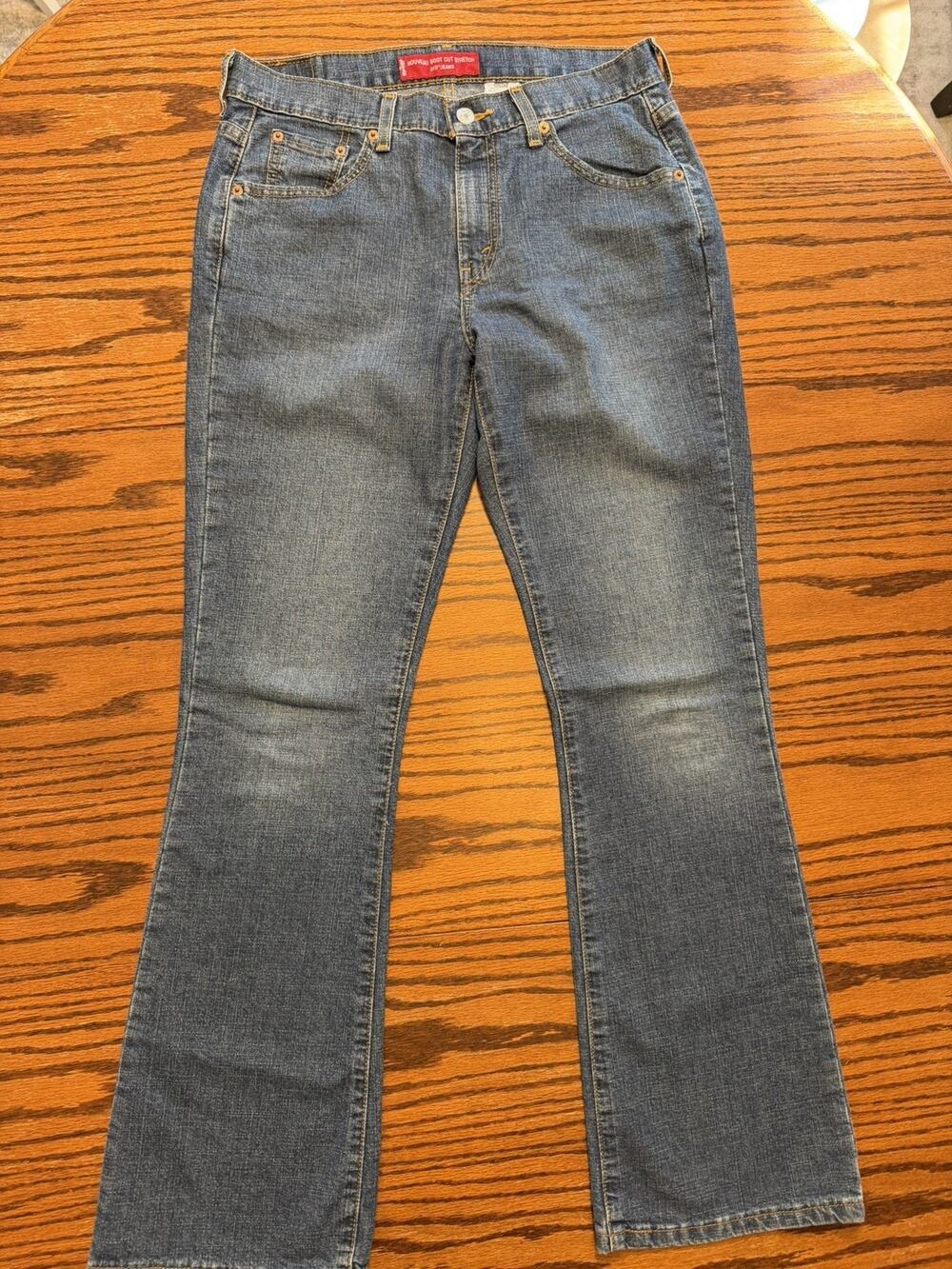 Vintage Y2K Levis 515 Jeans Women 8 MIS M Blue Nouveau Bootcut Stretch 30X31 USA